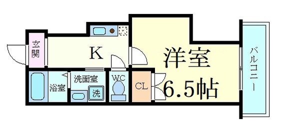 中津駅 徒歩6分 7階の物件間取画像